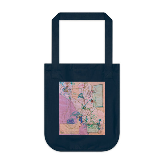 Rhythm of Love(pastel), Organic Canvas Tote Bag